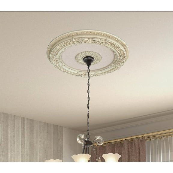 AFD Cream French Petite Round Ceiling Medallion 24 Inch Diameter
