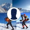 thumbnail image 2 of Pasamontañas de 3 orificios unisex de invierno para adultos Gorro de máscara de esquí de cara completa de punto cálido azul Zulema Calentador de cuello de 3 agujeros skimask, 2 of 7