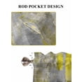 thumbnail image 7 of Yellow Grey Half Window Curtains 24 Inches Long, Abstract Art Oil Painting Modern Geometric Window Treatment Curtain Drapes, Short Curtains Tiers for Kitchen Over Sink, 27.5"x24", 2 Panels, 7 of 7