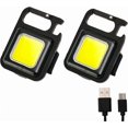 thumbnail image 1 of 2st Key ring flashlight mini LED flashlight small USB rechargeable portable work lamp 4 light modes, folding stand camping bottle opener, 1 of 5