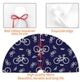 thumbnail image 4 of Rateoe Bicycle1 Print Christmas Tree Skirt 30" for Xmas Holiday New Year Party Circle Tree Mat Ornaments Decoration, 4 of 7