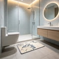 thumbnail image 6 of Gaecuw Linen Bathroom Mat, Non SKID Absorbent Floor Mat, Quick Drying Entrance Rug for Bedroom and Hallway, 23.6x15.7 Inch, D, 6 of 6