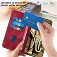thumbnail image 5 of Case for Samsung Galaxy A03S PU Leather Flip Cover Magnetic Card Holder Geometric Pattern Flip Business Shockproof Leather Case, 5 of 5