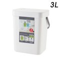 thumbnail image 2 of AMERTEER Kitchen Hanging Type Trash Can Home Bedroom Bathroom Wall-Mounted Plastic Square Garbage Can, 2 of 2