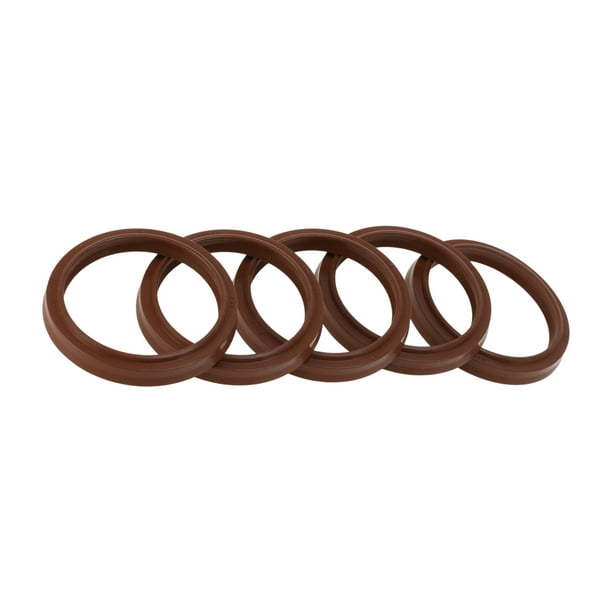 Sellos de Aceite Universales Únicos Bargains LHB Anillo de Sello Sello de Eje Rotativo 40x48x5.5mm Alta Presión Goma FKM Marrón 5 Pcs