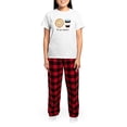 thumbnail image 4 of CafePress - We Go Together Like Coffee And Donuts Pajamas - Women's Short Sleeve Print T-Shirt and Pants Light Cotton Pajama Set, 4 of 7