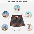 thumbnail image 6 of FORMRS Boys Swim Trunks Quick Dry Mesh Liner Boardshorts Sizes XS-XL, Red Tartan Pattern, 6 of 7
