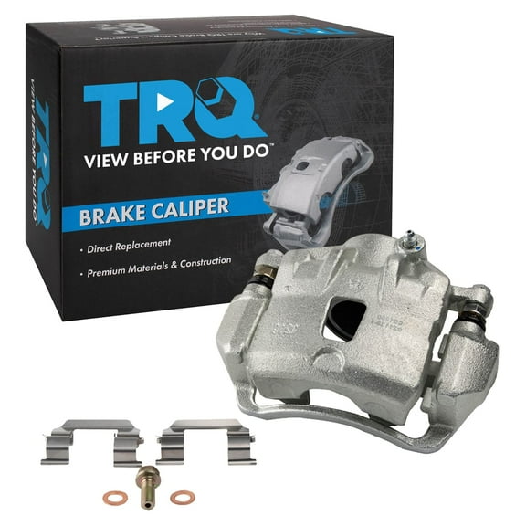 TRQ Front Left Brake Caliper w/Bracket Drivers Side Compatible with 2007-2010 Hyundai Elantra 2006-2010 Sonata Kia Optima