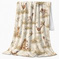 thumbnail image 2 of Vintage Hunting Dogs Pheasants Toile, Cozy Rustic Scene, Warm Flannel Blanket for Cabin and Lodge with Detailed Artwork, Animal Lovers person's Day Gift, Rustic Home Decor, 2 of 9