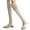 White, variant on Women's Over The Knee Boots Leather Low Block Heel Pointed Toe Long Stretch Thigh High Booties