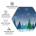 thumbnail image 4 of Balery 6 Pcs Christmas Treesleather Coasters Set, Drink Table Cup Coasters For Living Room Kitchen Coffee Decor, 4 of 9