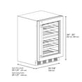 thumbnail image 4 of Zline Rwdoz-Gs-24 Autograph Edition 24" Wide 44 Bottle Capacity Built-In Wine Cooler -, 4 of 7