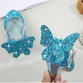 thumbnail image 5 of Odeerbi Girls Sandals Infant Kids Baby Girls Crystal Bling Butterfly Single Princess Shoes Sandals, 5 of 9