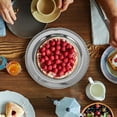 thumbnail image 4 of OULII Assiette Rétro de Service pour Aliments, Collation, Gâteau, Plat en Fer, Lot de 1 pour Fête au Jardin, 4 of 8