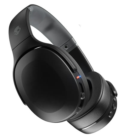 Skullcandy Crusher Evo Over-Ear Wireless Headphones with Sensory Bass, 40 Hr Battery, Microphone, Works with iPhone Android and Bluetooth Devices - Black