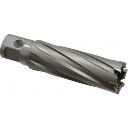 

Nitto Kohki 7/8 Cutter Diam x 2 Cutting Depth Bright Finish Carbide Tipped Annular Cutter 3/4 Diam Shank with 2 Flats