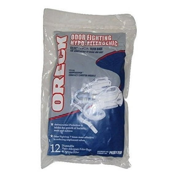 Compatible with Oreck Odor Fighting Filtrete Paper Bags 12PK PKBB12OF