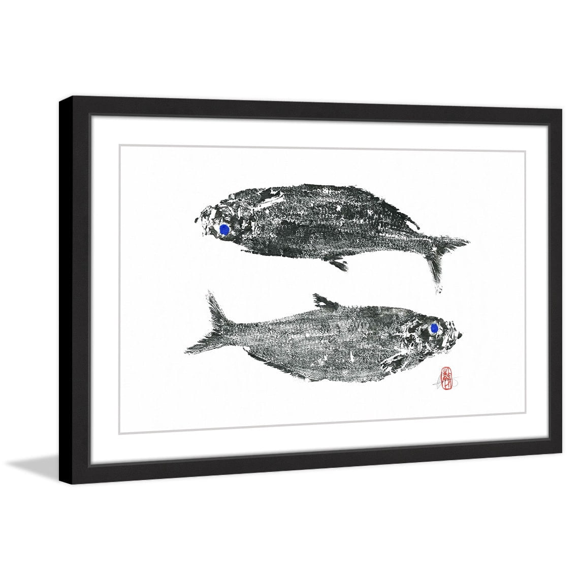 "Dessous Dessus" Framed Painting Print