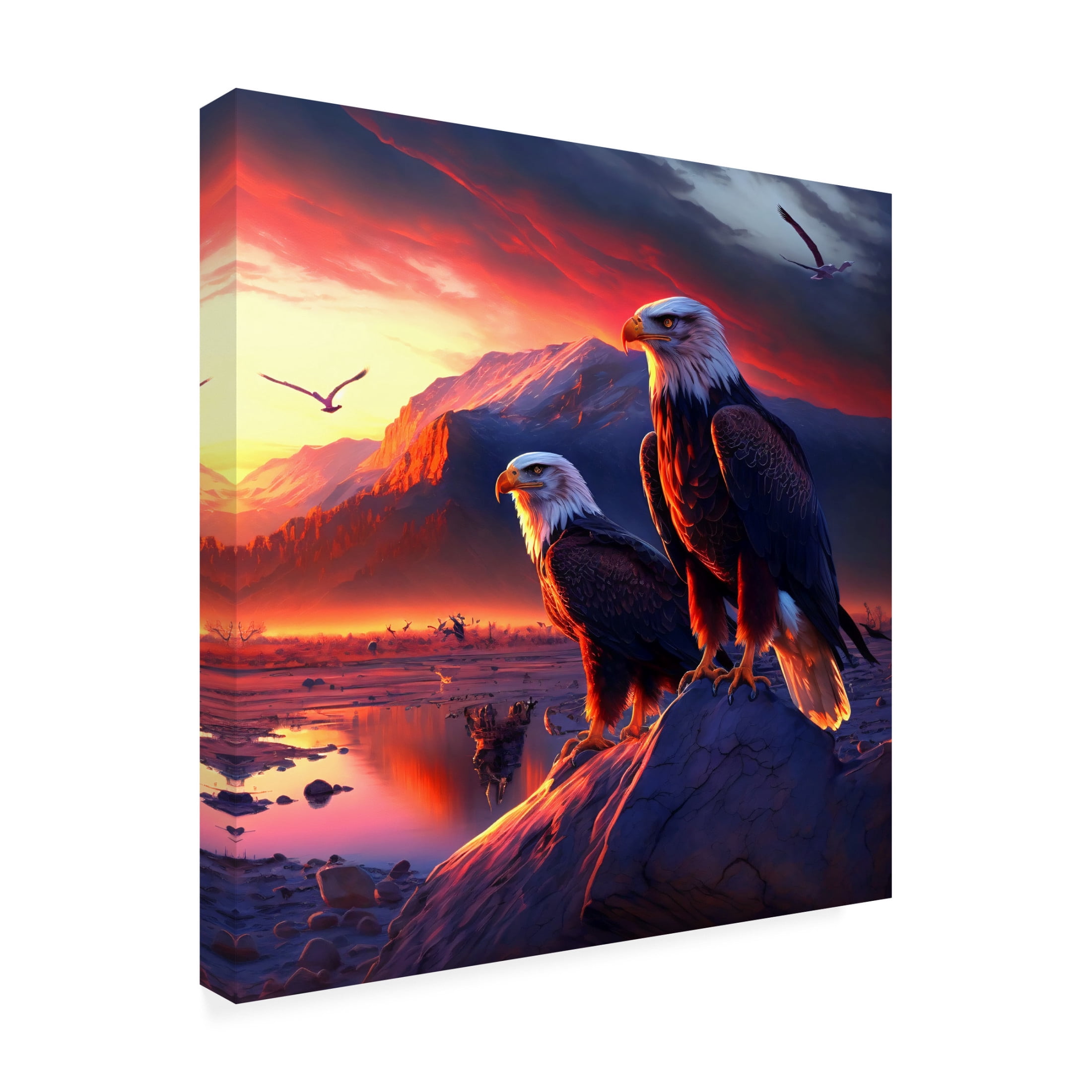 Canvas Wall Art - Ray Heere 'Desert Of Dreams 12' Wall Art for Living Room, Bedroom, or Office Décor by Trademark Fine Art - 35 x 35 Inches