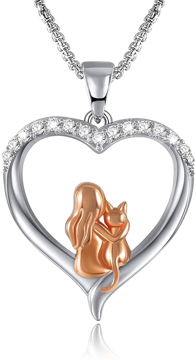 Qleesi Best Friend Cat Necklace for 