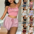 thumbnail image 4 of Pyjamas Assortis pour Femmes Deux Grande Taille Pyjamas Aguichant Pyjamas d'Été Confortables, 4 of 6
