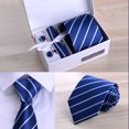 thumbnail image 2 of Bangcool Necktie Box Set Formal Pocket Handkerchief Tie Bar Clip Party Cufflinks for Man, 2 of 6
