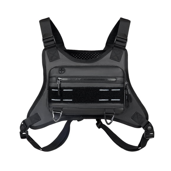 Soidarity Chaleco para correr versátil para hombres: paquete de pecho seguro y conveniente West Slope Chest Pack Bolso de pecho para hombre Mochilas de mochilero