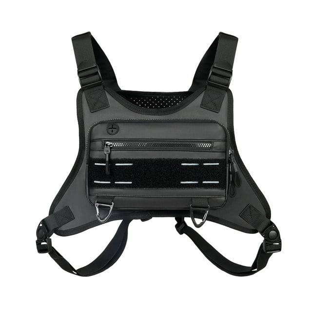 Naiovety Bolsa de pecho expandible para hombres: equipo esencial para ciclistas y corredores West Slope Chest Pack Safe Mochilas de mochilero