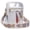 White-4, variant on Clear Belt Bag Stadium Approved,Cross Bag with Adjustable Belt for Sports, Beach, Concert