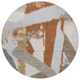 thumbnail image 2 of Addison Rugs Chantille Indoor/Outdoor Transitional Abstract Paprika Machine Washable Round Rug, 8' x 8', 2 of 8