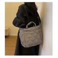 thumbnail image 4 of Gifts YYV Commute Large Capacity Padded Crossbody Tote Student Shoulder Bag Soft Handheld Cloth Organizer for Women Travel Work School Multi-Compartment Utility Purse, 4 of 7