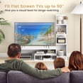 thumbnail image 6 of Gymax Cube TV Stand for TVs up to 50'' Media Console Table w/L-shaped Storage Shelves, 6 of 10