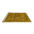 thumbnail image 2 of Ahgly Company Machine Washable Indoor Rectangle Oriental Yellow Industrial Area Rugs, 7' x 9', 2 of 4