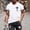 White, variant on GUZOM Mens Graphic T-Shirt with Cross Print - Slim Fit Short Sleeve Tee in Light Blue, Comfortable Stretch Polyester Spandex Casual Top,Size L