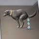 thumbnail image 5 of Broche metálico para perro con diseño paródico, en forma de corazón con incrustaciones, para suéter, 5 of 8