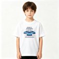 thumbnail image 2 of Boy Loves Cars Racing Boys Graphic Tees Kids T-Shirt 100% Cotton Short Sleeve Tops Ages 4-13Y, 2 of 5