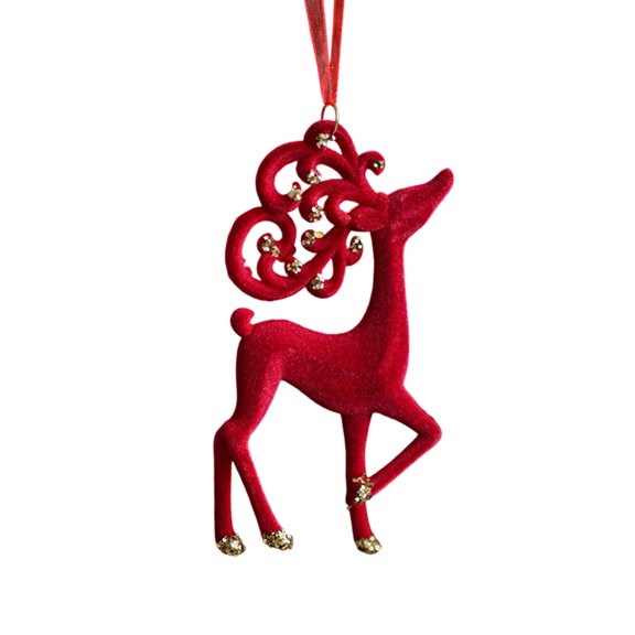 Christmas Tree Ornament, Red Plastic Pendant, Versatile Decoration for Tree and Window, Easy to Hang and Durable, Festive Ornament for Home and Party Decor