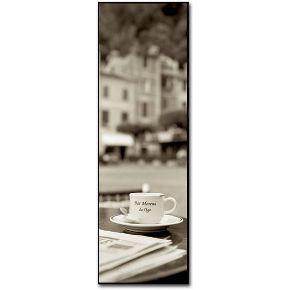 Trademark Fine Art Alan Blaustein Portofino Caffe II Canvas Wall Art - 8x24