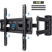 Full Motion TV Wall Mount for Most 23-60" LED LCD OLED Flat & Curved TVs Universal Swivels Tilts Extension Leveling Hold up to 88lbs Max 400x400mm