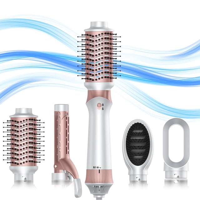 Cepillo para secador de pelo OKWRAP 4 en 1, voluminizador de aire caliente, herramientas de peinado