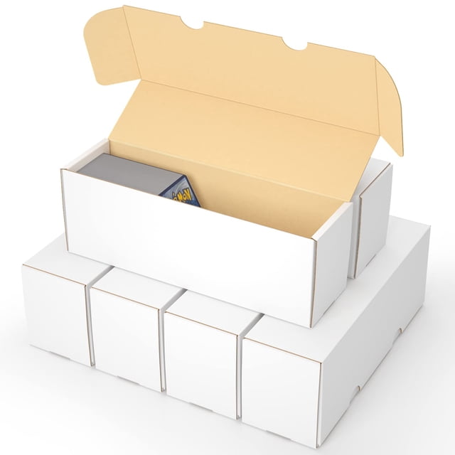 Caja de almacenamiento de tarjetas coleccionables Sysdmno, paquete de 6 unidades para tarjetas de bé