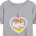 thumbnail image 3 of Bratz - Flame Logo - Chain Link Heart - Women's Oversized T-Shirt, 3 of 5