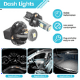 thumbnail image 5 of 40 Pieces T5 T10 LED Bulbs Dash Lights with Twist Socket Instrument Dashboard Light LED Bulbs for Interior Car Lights, 5 of 9