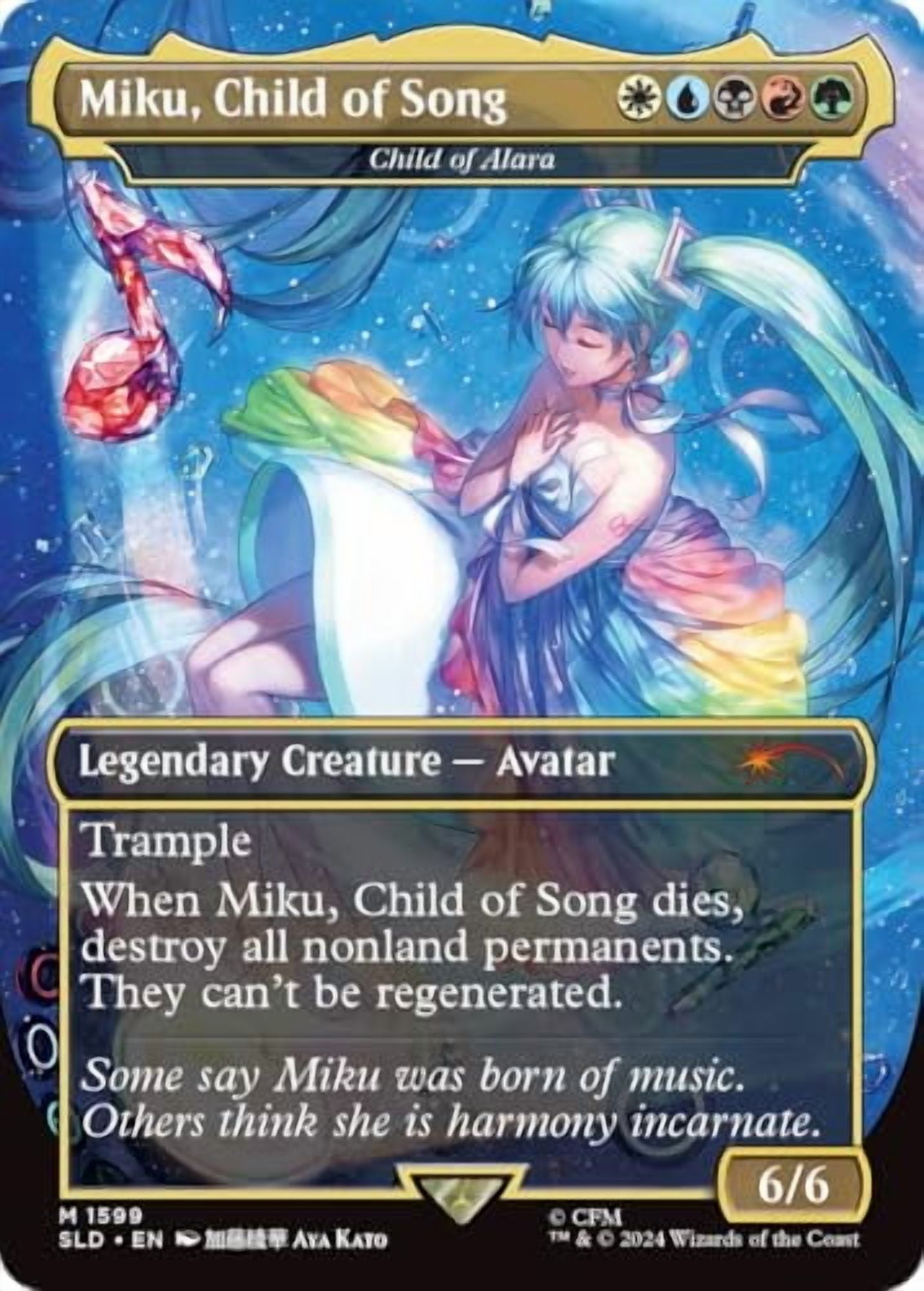 Magic the Gathering Secret LAIR X Hatsune Miku: Digital Sensation - English (Rainbow Foil)