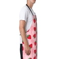 thumbnail image 3 of Lsque Strawberry Waterproof Apron Chef Aprons for Men Heavy Duty Chemical Work Apron Extra Long Grilling Aprons with Adjustable Bib Apron, 3 of 9