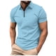 thumbnail image 2 of Camiseta de manga corta lisa para hombre, informal, de vacaciones, para fitness, para verano, para actividades al aire libre, 2 of 5