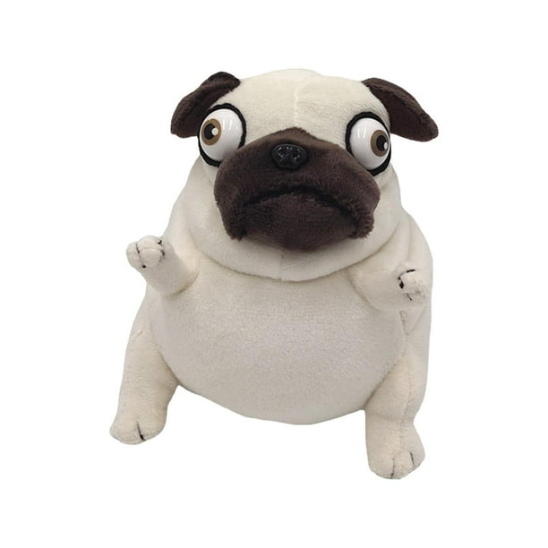 Animal de peluche suave Pug Skin Friendly Sleeping Cuddly Pillow Realista Lindo Animal de peluche de juguete para el dormitorio Regalos Ornamento perro Hugo juguetes de peluche Bodega Aurrera en linea