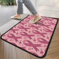 thumbnail image 4 of Pink Breast Cancer and Love Door Rugs,Washable Non Slip Door Mats Indoor,Decorative Door Mats,Entry Mat Indoor for Entrance,Bedroom,Kitchen,Bathroom,30"x17", 4 of 6