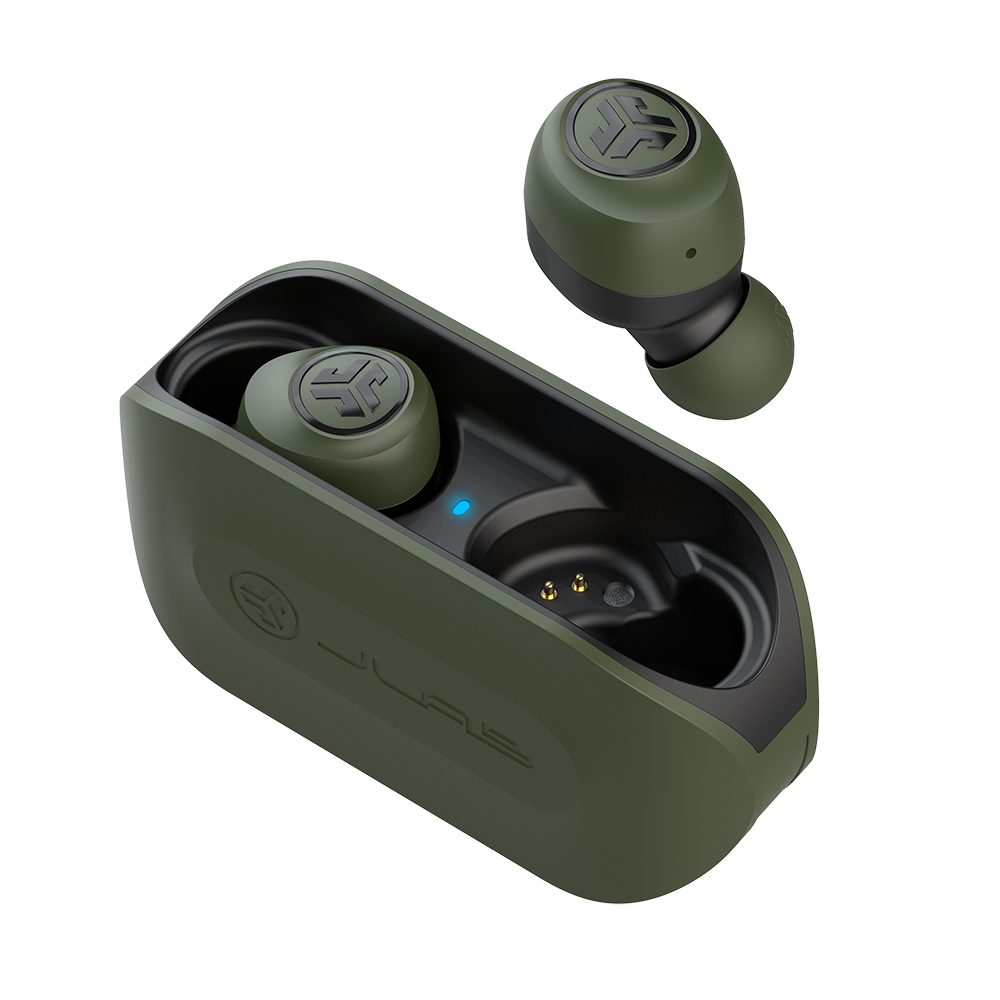 JLab Audio Go Air True Wireless Earbuds + Charging Case, Army Green, Dual Connect, IP44 Sweat Resistance, Bluetooth 5.0 Connection, 3 EQ Sound Settings: JLab Signature, Balanced, Bass Boost - image 4 of 7