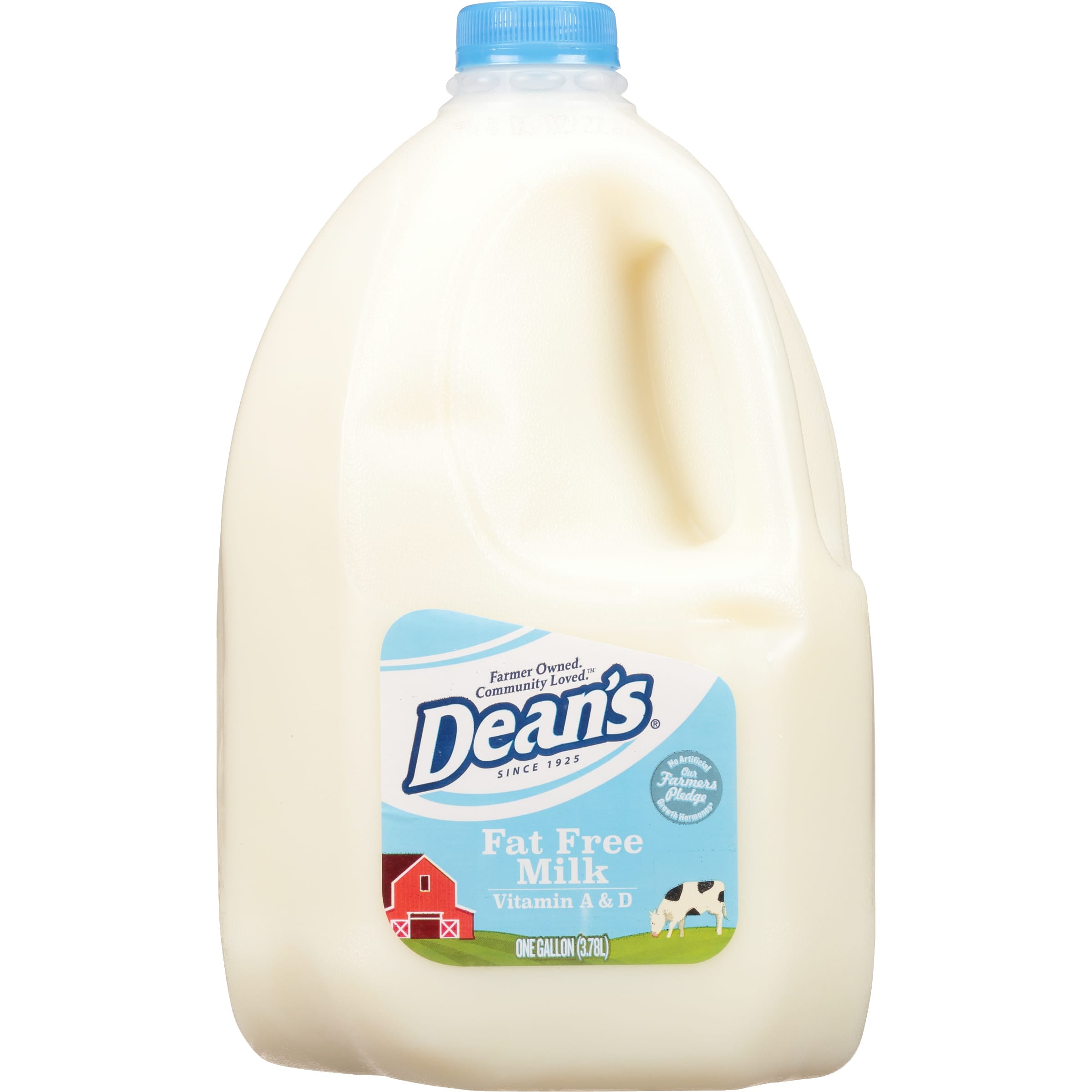 Dean's Dairy Fat Free Milk with Vitamin A and D, Skim Milk Gallon 1 Jug